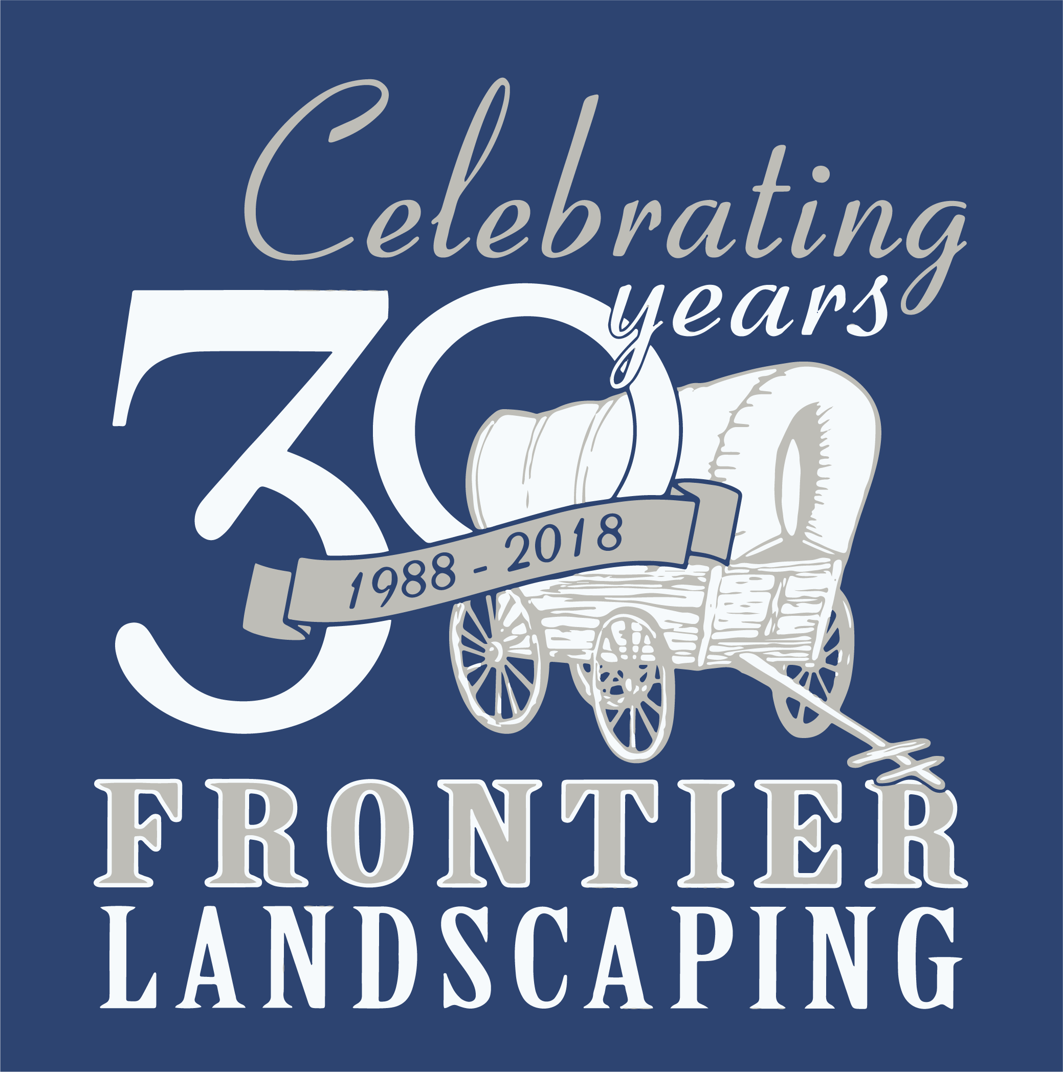 Frontier Landscaping, celebrating 30 years of landscape design and landscape maintenance.