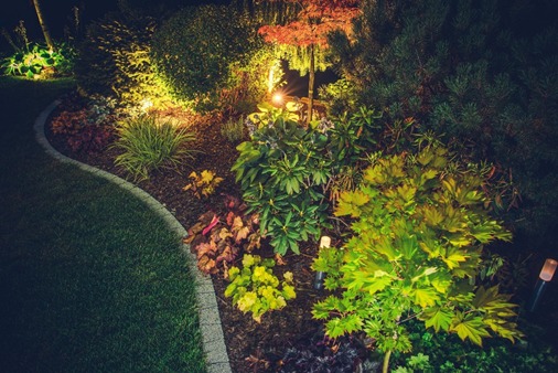 Frontier Landscape services providing exterior lighting installation for Vancouver, WA.