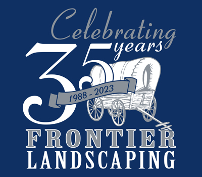Frontier Landscaping, celebrating 35 years of landscape design and landscape maintenance.