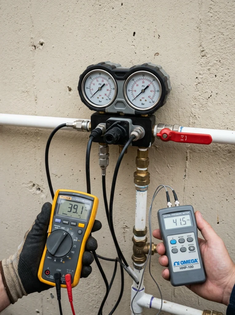 certified-backflow-pressure-testing-equipment-connected-to-irrigation-system-vancouver-wa